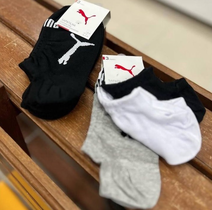 Kit 9 Pares Meias Puma Sapatilha Cano Baixo Atacado Original