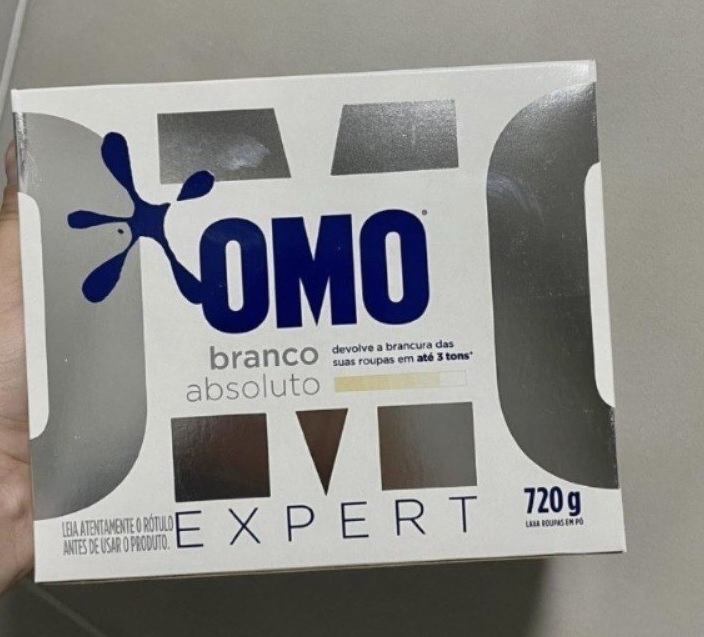 Kit Sabão em Pó Omo Branco Absoluto Expert – sem Perfume 720g 3 Unidades