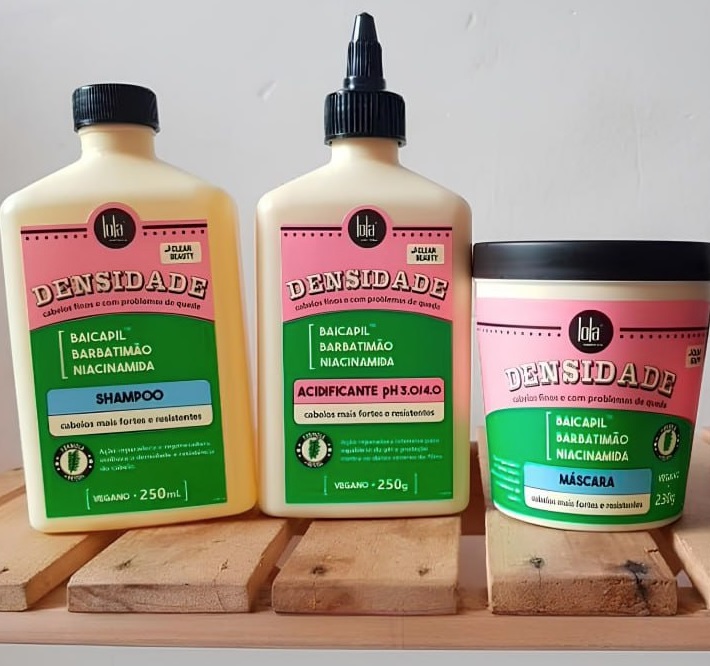 Lola Cosmetics Kit Lola Densidade: Shampoo + Acidificante + Máscara