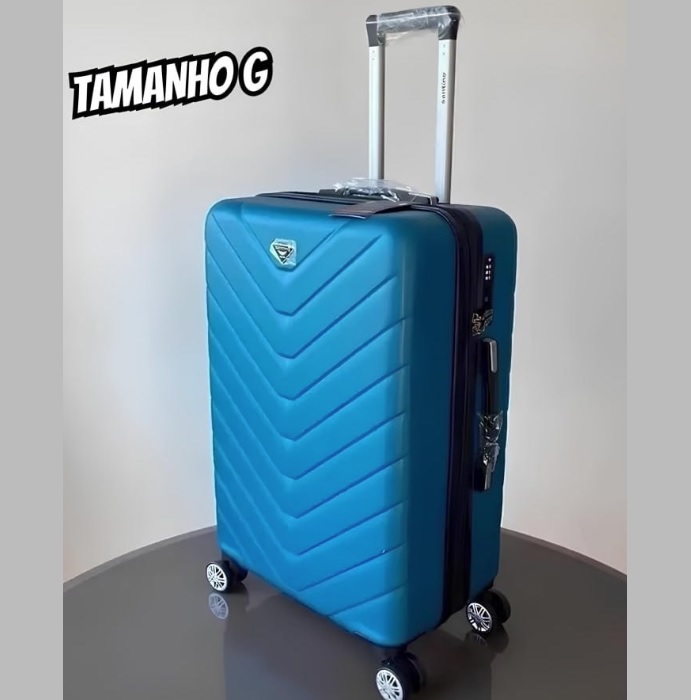 Mala de Viagem Boston Rígida 360° Santino G – ASDV223G (Azul)