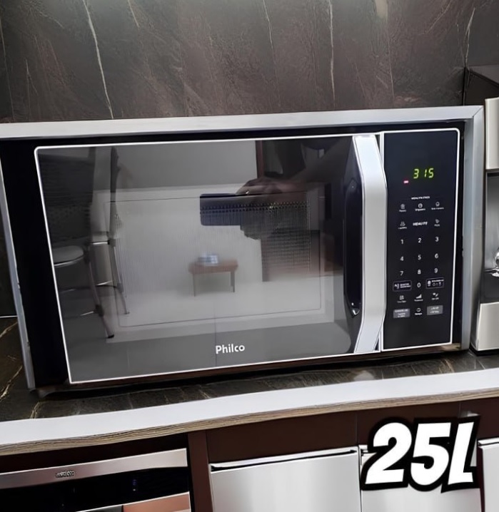 Micro-ondas 25L Philco Função Tira Odor 1100W PM27