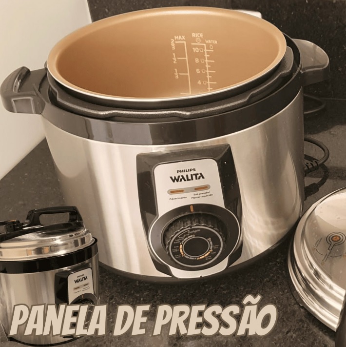 Panela de Pressão Elétrica Walita Daily, 110V, Philips RI3103/76, Metal