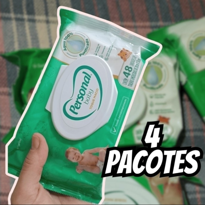 Personal Toalha Umedecida Personal Baby Toque Macio Promopack 192 unidades