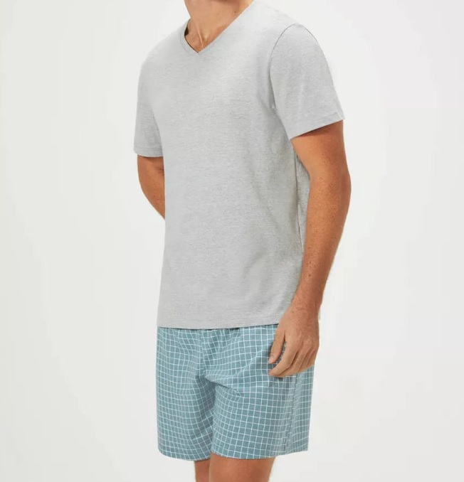 Pijama Curto Masculino Estampado