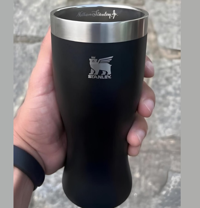 Pilsner Glass Happy Hour Stanley Foundry Black | 444ml