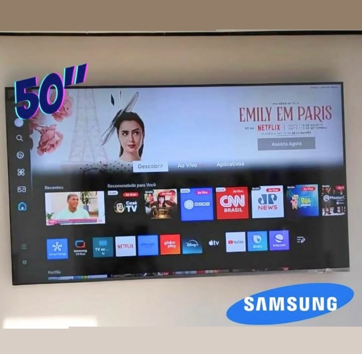 Samsung Smart TV 50″ QLED 4K 50Q60D – Tecnologia de Pontos Quânticos, Design AirSlim