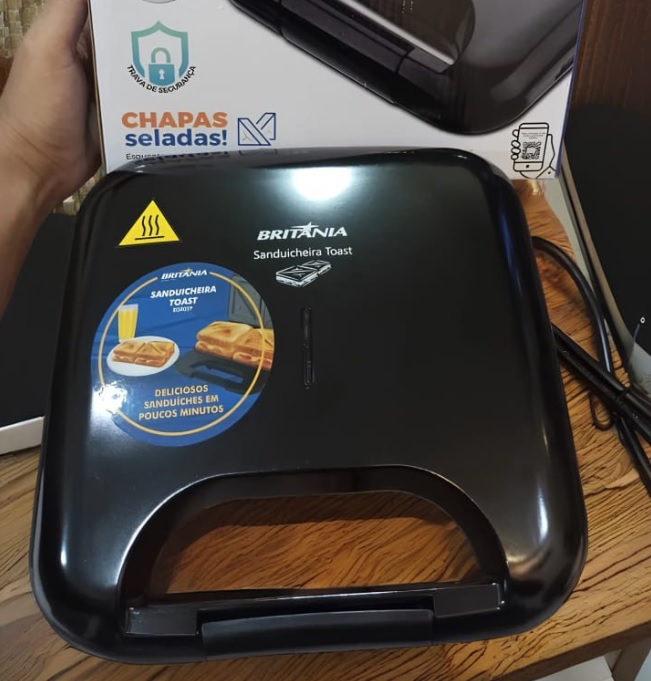 Sanduicheira, Toast Bgr02p, Preto, 220V, Britânia