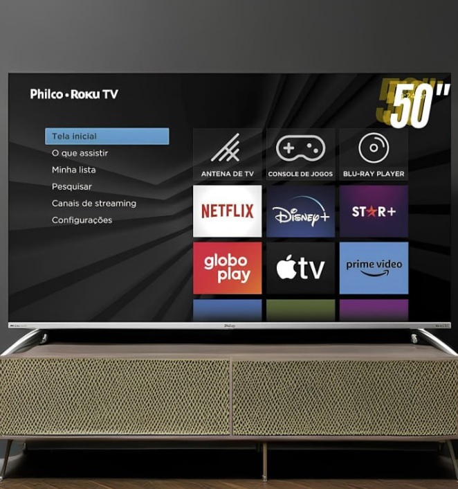 Smart TV 50 Philco PTV50G7PR2CSB 4K Roku TV Led Dolby Audio