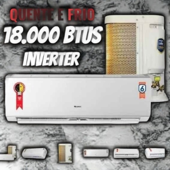Split Hi Wall Inverter Gree G-top Auto 18000 Btu/h Q/f 220v