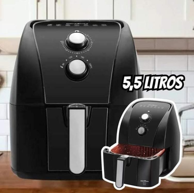 Fritadeira Air Fryer Britânia 5,5L 1500W BFR50 Redstone 127V