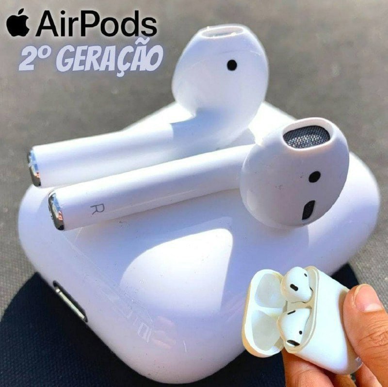 AirPods com estojo de recarga (2a geração)