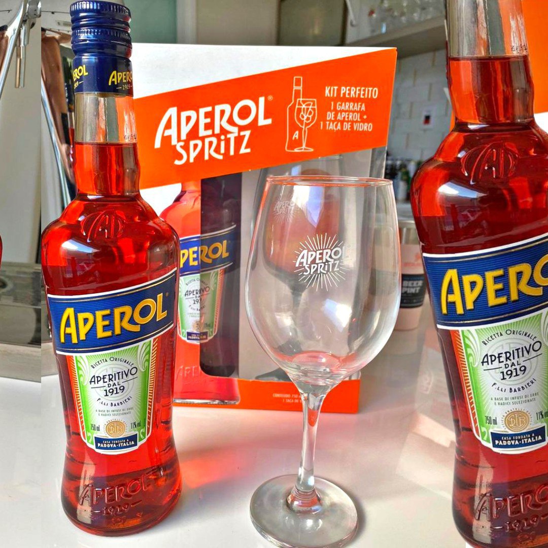 Aperitivo Aperol 750 ml + TAÇA