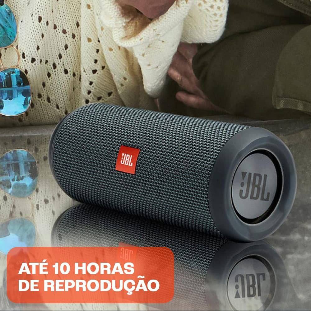 JBL, Caixa de Som, Flip Essential 2, Bluetooth, À Prova D’água, 20W RMS – Preto
