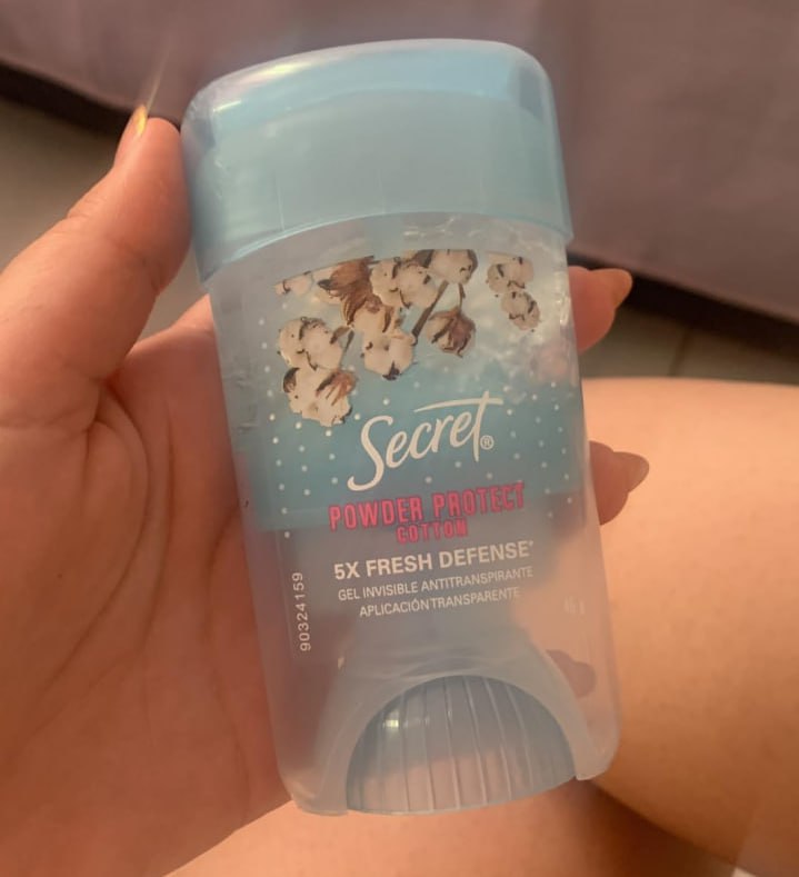 Desodorante em Gel Antitranspirante Secret Proteção de Algodão 45g
