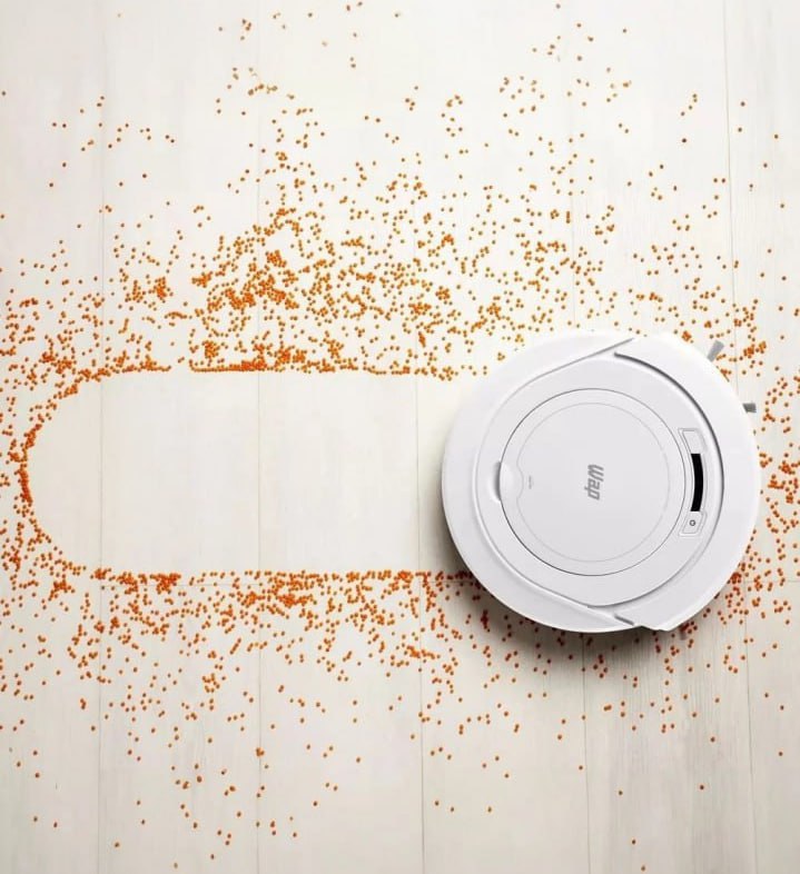 Robô Aspirador de Pó WAP ROBOT W90 PÉROLA Automático 3 em 1 Bivolt