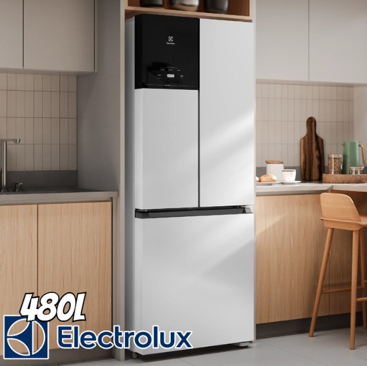 Geladeira Electrolux Frost Free Inverter 480L Efficient AutoSense 3 Portas Branca (IM7) (220, Volts)