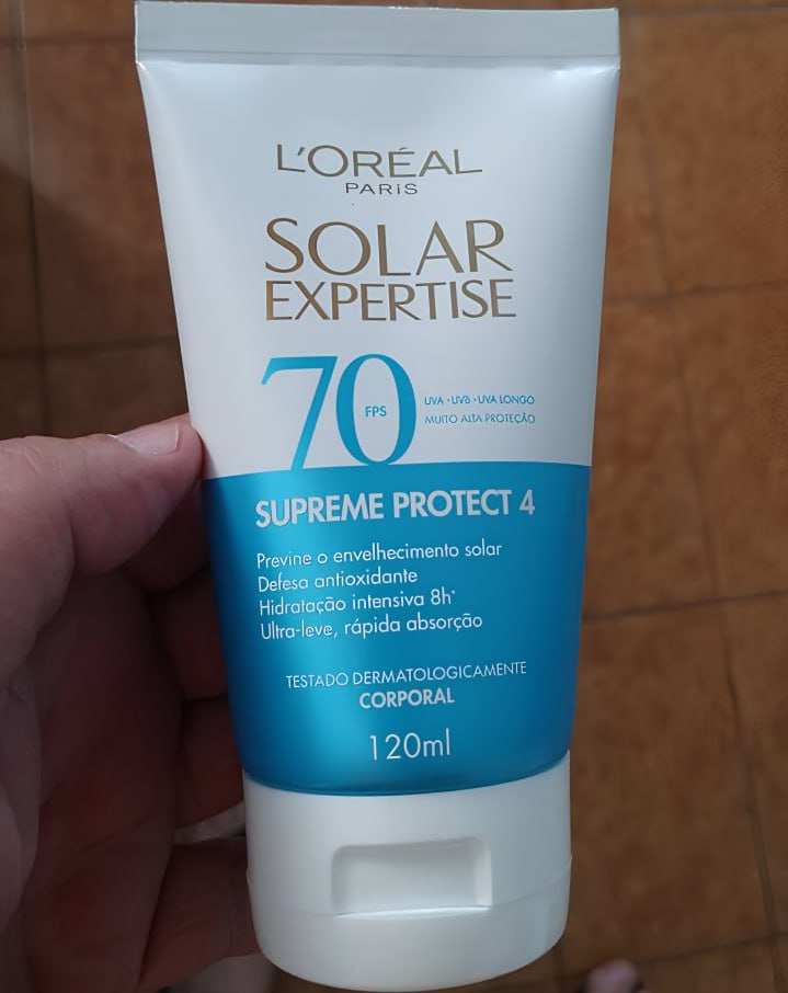 Protetor Solar Corporal L’Oréal Paris Solar Expertise FPS 70 120ml