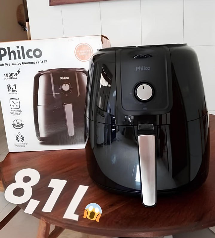Fritadeira Air Fry Philco Gourmet PFR13P 8,1 Litros 127V