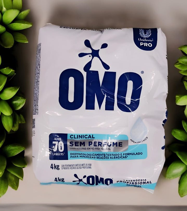 OMO Lavanderia Pro Clinical detergente em pó hipoalergênico 4 kg