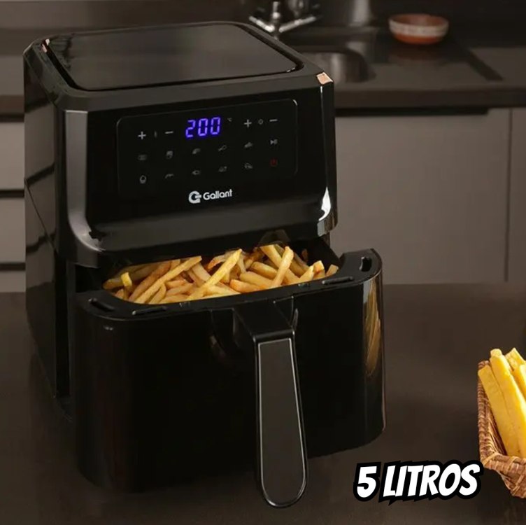 Fritadeira Air Fryer Gallant GFE05 Digital Family Sem Óleo 5L 1400w