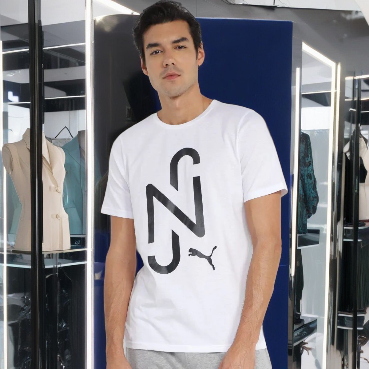 Camiseta Puma Neymar Jr Goal Casuals Masculina