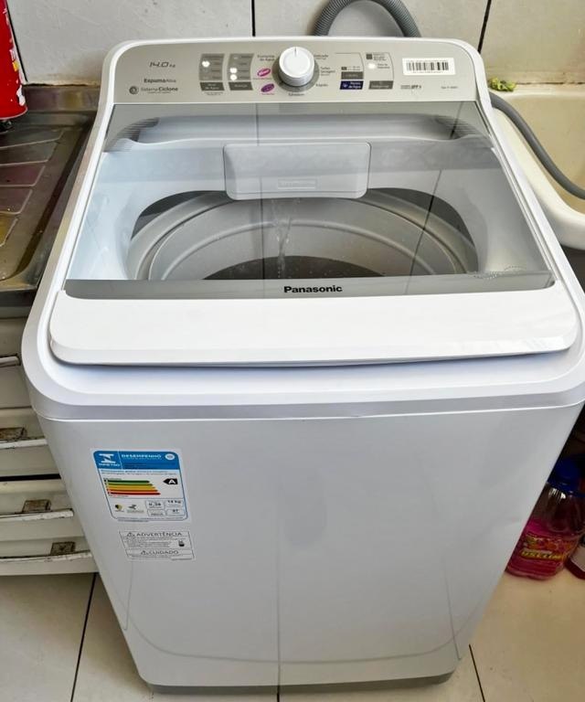 Máquina De Lavar 13kg Panasonic – Na-f130b1w Cor Branco 127v