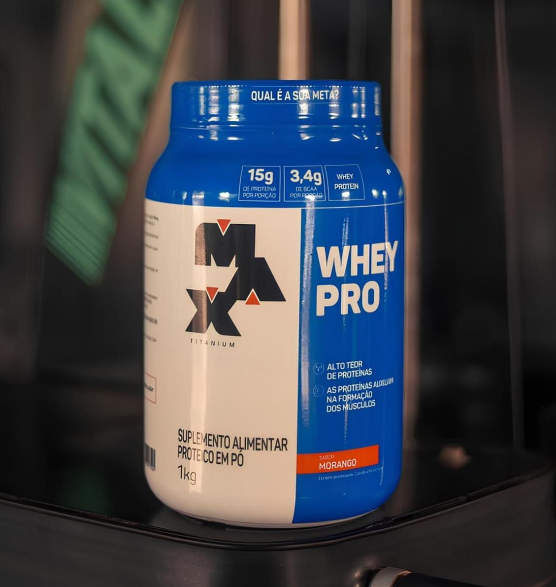 Whey Pro – 1000g Morango – Max Titanium, Max Titanium