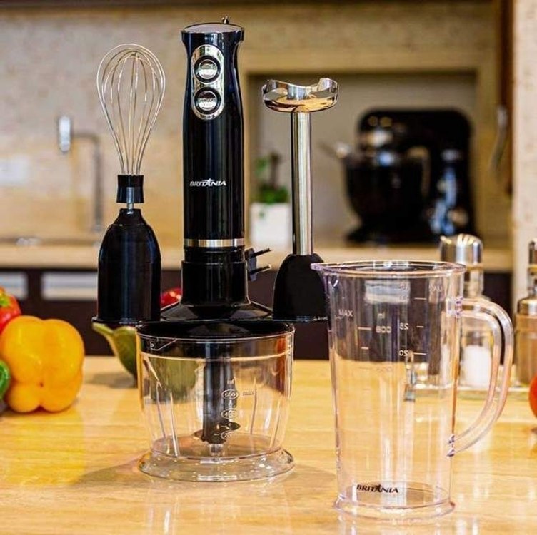 Mixer 3 em 1, 400W, 2 velocidades, Bmx400, Preto, 220v, Britânia