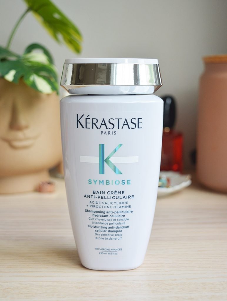 Kérastase Shampoo Symbiose Bain Crème Anti-Pelliculaire, Cabelos com caspa, Anticaspa, Ácido Salicílico, Bifidus, Piroctone Olamine, 250 ml