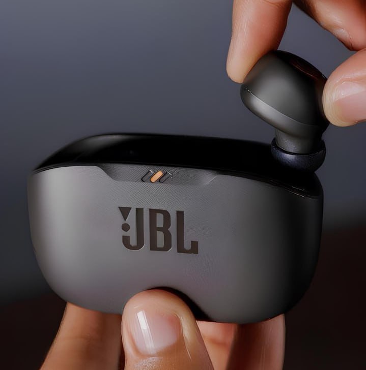 Fone de Ouvido Bluetooth JBL Wave Buds Intra-auricular com Microfone Preto