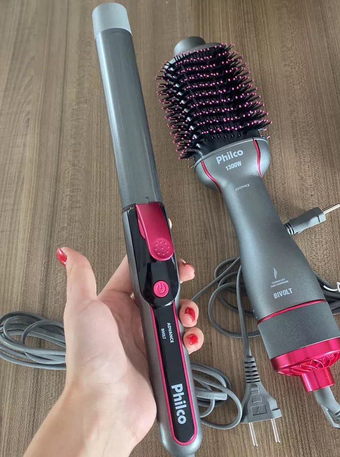 Kit Philco Pkt3000 Advance Íons Tourmaline Cor Cinza Bivolt