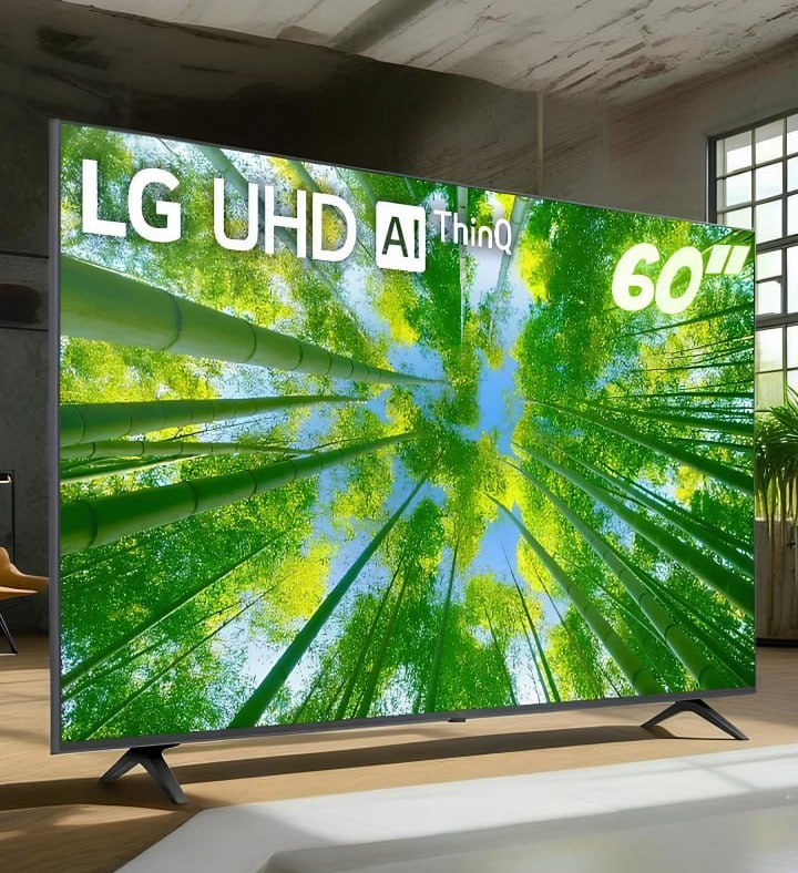 Smart TV LG 60′ 4K UHD 60UQ8050 WiFi Bluetooth HDR Nvidia GEFORCE NOW ThinQAI Smart Magic Google Alexa