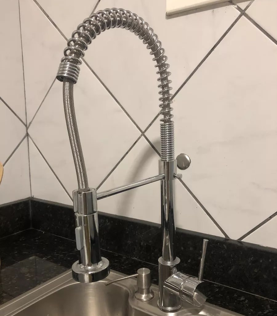 Torneira Gourmet Para Cozinha Monocomando Envira Cor Prateado