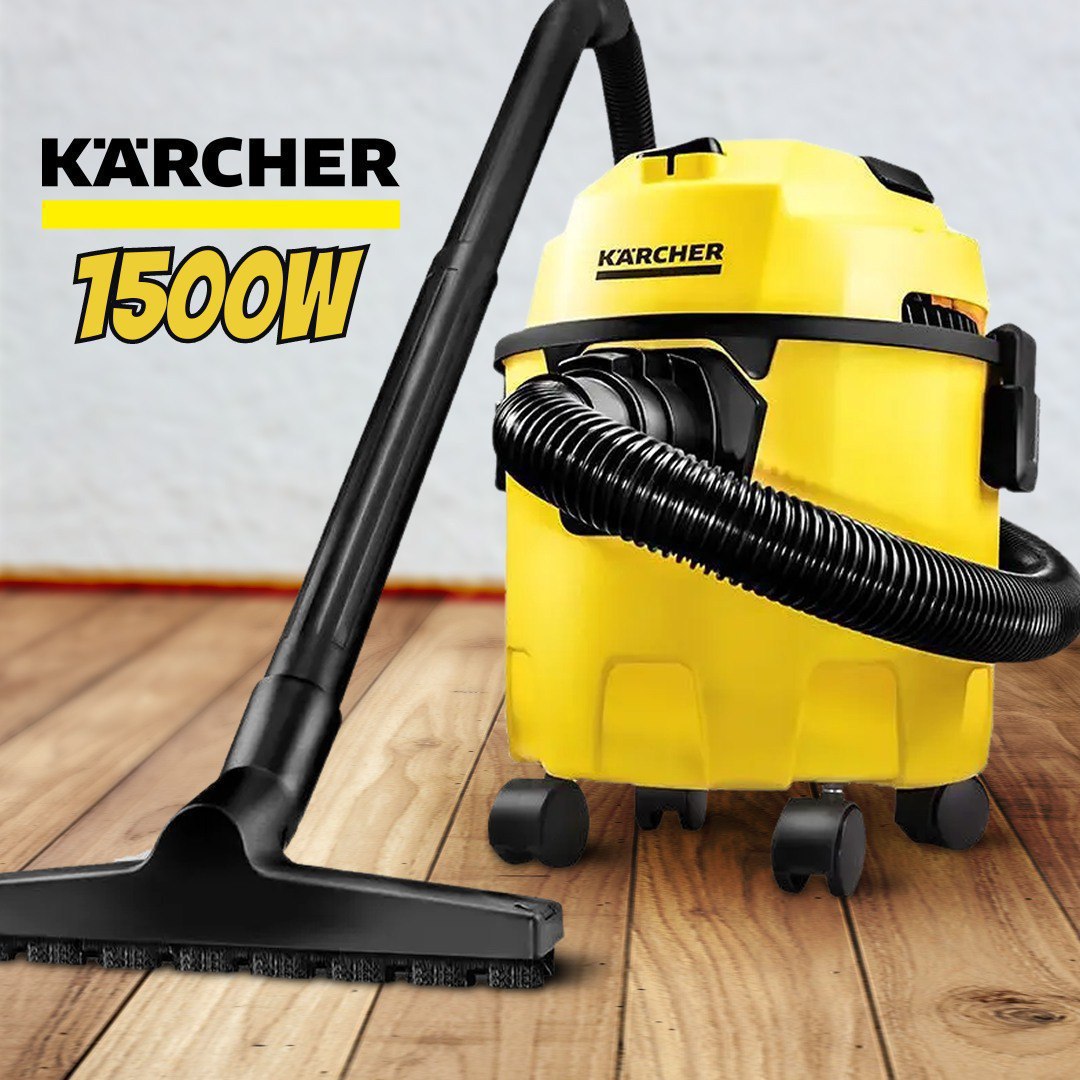 Aspirador WDL 1 Karcher 3 em 1 – Aspira Pó e Água + Função Soprador. Compacto e Portátil – Com alcance de 7,5 metros. Potência de 1500W 110v