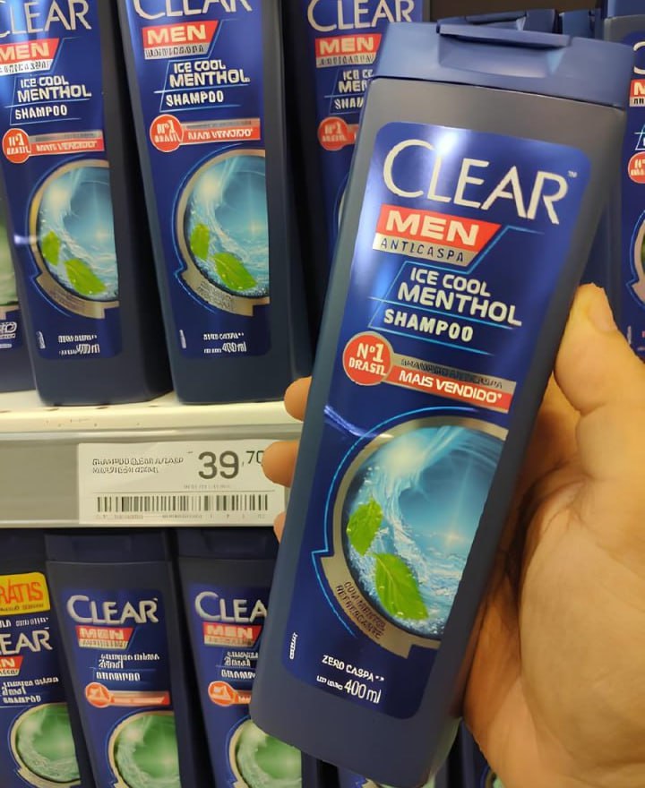 Clear Shampoo Men Anticaspa Ice Cool Menthol 400Ml