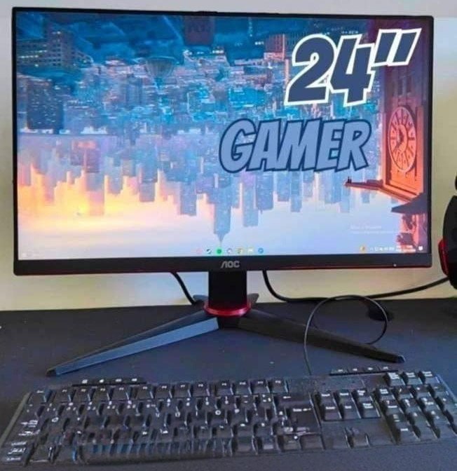 Monitor Gamer AOC Hero 24″ 165Hz 1ms Ajuste de Altura 24G2S/BK