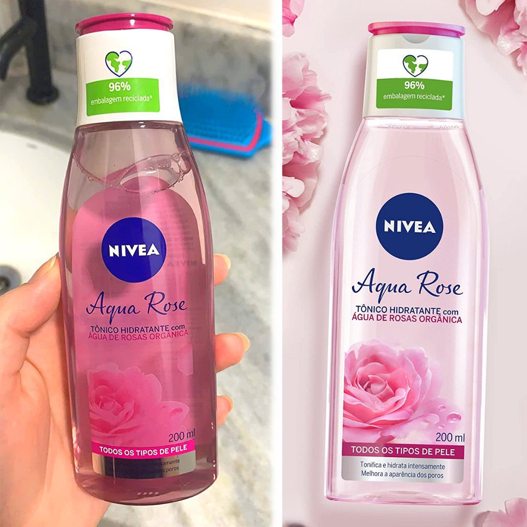 NIVEA Tônico Hidratante Aqua Rose 200ml