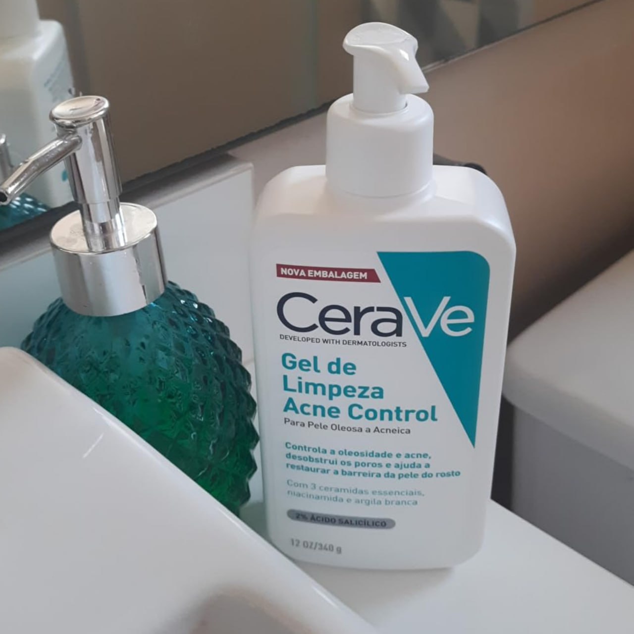 Cerave, Gel de Limpeza Acne Control com Niacinamida e Ácido Salicílico