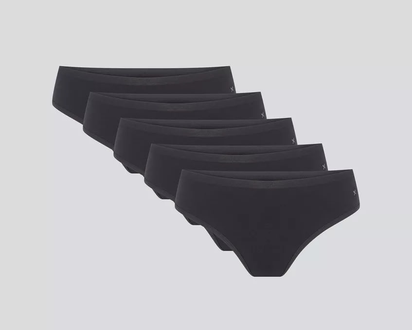 Kit Com 5 Calcinhas Básicas Biquíni Hering