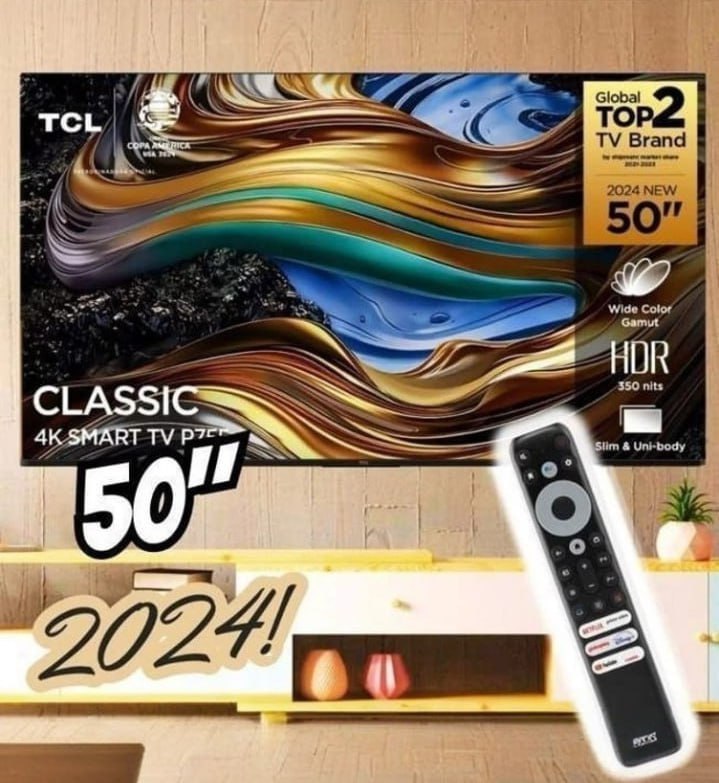 TCL LED SMART TV 50” P755 4K UHD GOOGLE TV