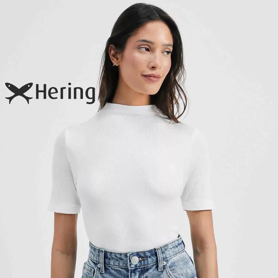 Blusa Básica Feminina Canelada Gola Alta Hering