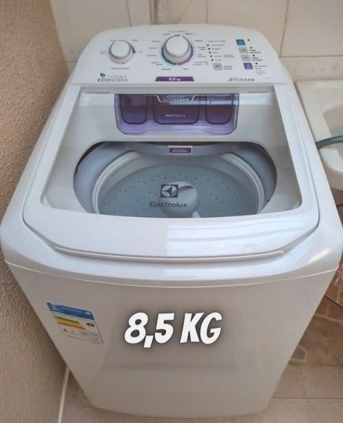 Máquina de Lavar Electrolux 8,5kg Branca Turbo Economia com Jet&Clean e Filtro Fiapos (LAC09) – 220V