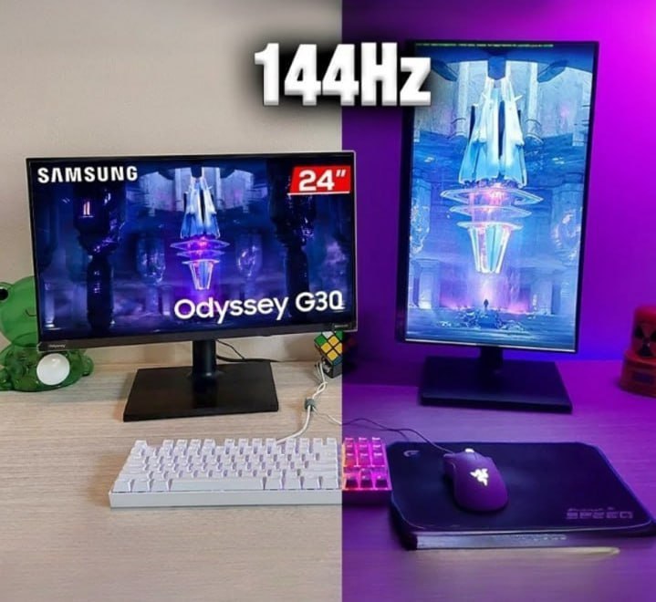 Monitor Samsung Odyssey G30 24″ Full HD Va 144Hz FreeSync Preto 110V/220V