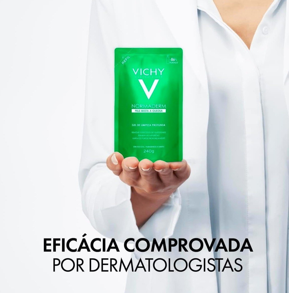 Gel De Limpeza Profunda Normaderm Refil 240g Vichy Laboratoires