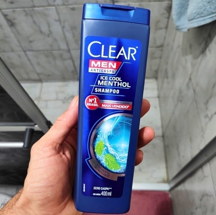 Clear Shampoo Men Anticaspa Ice Cool Menthol 400Ml