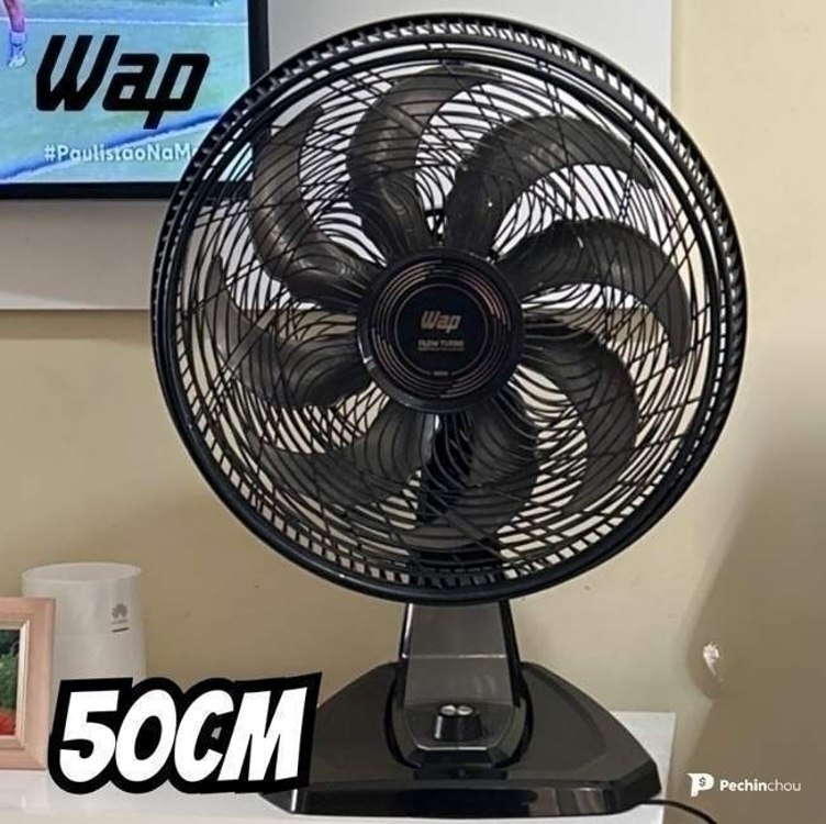 Ventilador De Parede E Mesa Wap Flow Turbo Com 8 Pás 3 Velocidades 127v