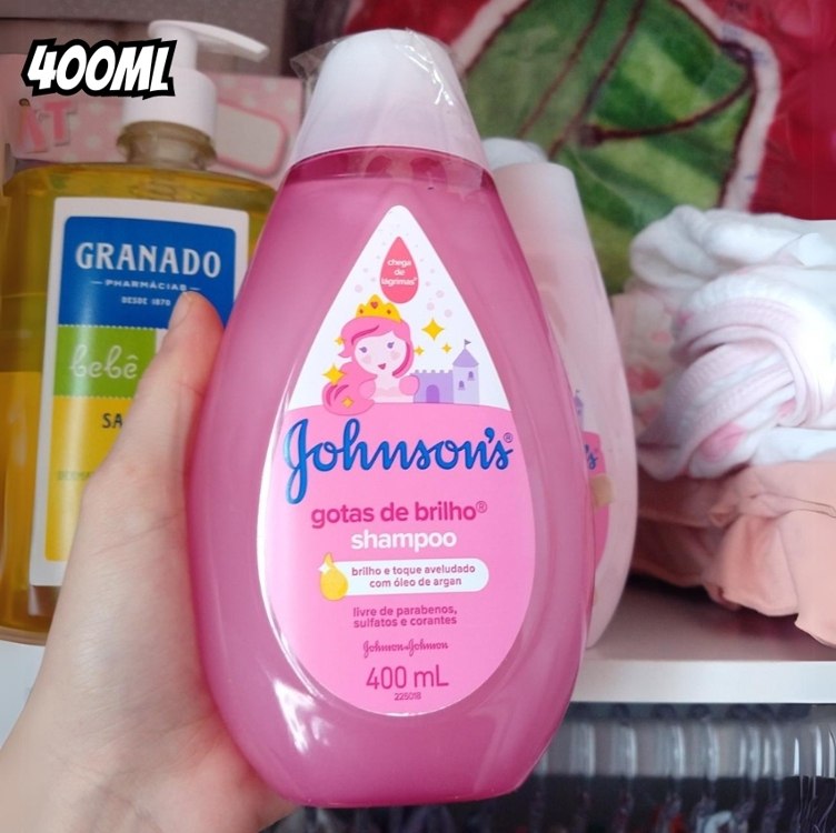 Shampoogotas de Brilho, Johnson’S Baby, Rosa, 400 Ml