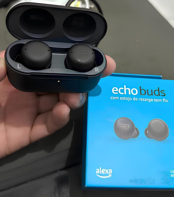 Echo Buds (2ª Geração): Fones de ouvido sem fio com cancelamento de ruído ativo e Alexa