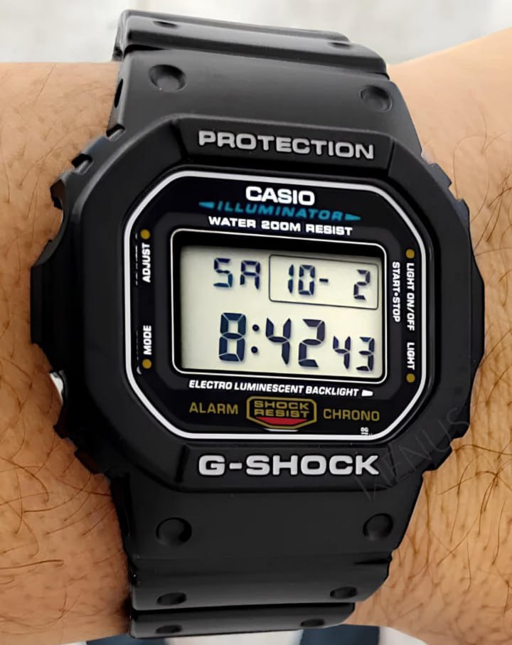 Casio G-shock DW-5600UE-1 Relógio Fundo positivo