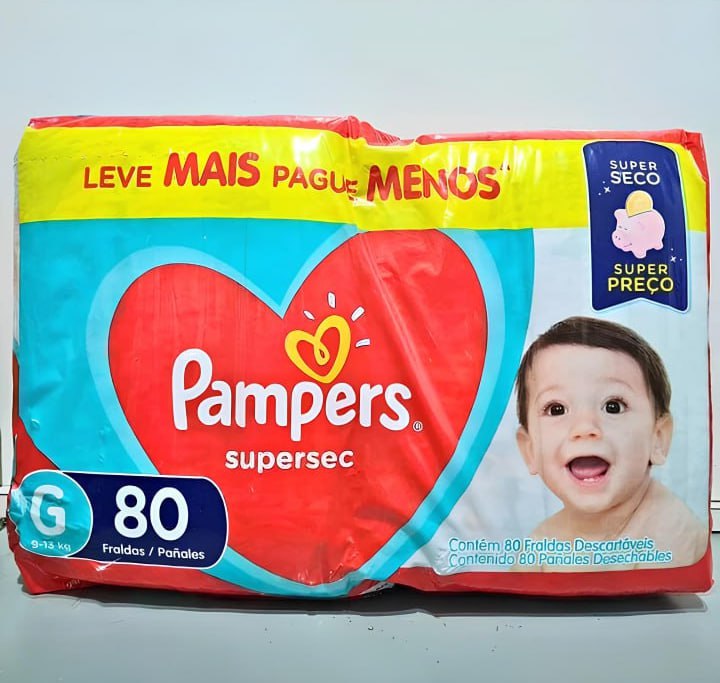 Pampers Fraldas Supersec G 80 Unidades